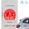 Bright and Bold Diesel Tank Sticker