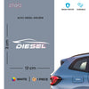 Compact Diesel Label for Clear Signage