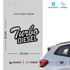 Minimal Design Diesel Tank Label Decal