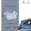 Minimal Design Diesel Tank Label Decal