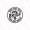 Stylish Royal Enfield Bike Emblem Decal