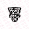 Bold Royal Enfield Nameplate Sticker