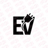 Stylish EV Owner Car Window Decal