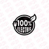 High-Quality Electric Vehicle Badge Sticker