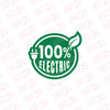 High-Quality Electric Vehicle Badge Sticker