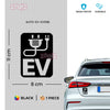 Electric Vehicle Awareness Decal for Cars