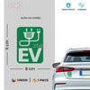 Electric Vehicle Awareness Decal for Cars