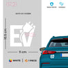 Stylish EV Owner Car Window Decal