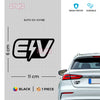 Road Safety Electric Vehicle Awareness Sticker