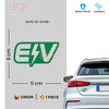 Road Safety Electric Vehicle Awareness Sticker