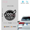 High-Quality Electric Vehicle Badge Sticker