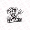 Proud Farmer Emblem for Vehicles