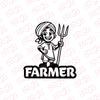 Durable Farmer Symbol for Vehicles