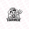 Passionate Farmer Life Car Decal