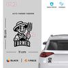 Hardworking Farmer Sticker for Daily Commutes