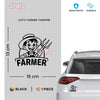 Passionate Farmer Life Car Decal