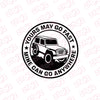 Compact Jeep Adventure Sticker for SUVs