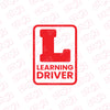 Durable Learner L Board Sticker for Vehicles