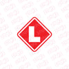 Road Awareness L Plate Sticker for Cars