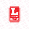 L Board Magnetic Sticker for Safe Driving