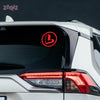 Compact L Board Sticker for Cars