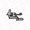 Durable Musical Passion Emblem for Vehicles