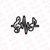 Durable Treble Clef Decal for Laptops