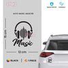 Vibrant Music Notes Sticker for SUVs