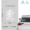 Bold Treble Clef Sticker for Cars