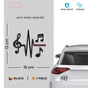 Artistic Music Notes Sticker for Trucks