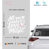 Music Is My Soul Car Sticker