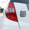 Music Is My Soul Car Sticker