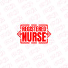 Proud Registered Nurse Car Window Decal