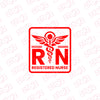 Professional RN Sign for Vehicle Safety