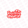 Registered Nurse Shield Car Window Sticker