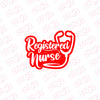 Classic Registered Nurse Sticker for Cars