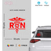 RN Doctor Logo Design RN Sticker for Cars