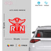 Compact RN Sticker for Vehicle Windows