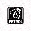 Clear Petrol Use Sticker for Vehicles