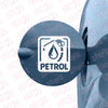 Clear Petrol Use Sticker for Vehicles