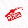 Durable Petrol Only Vinyl Label Decal