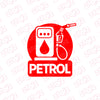 Petrol Only Tank Label for Clear Use