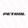 Clear Petrol Fuel Tank Notice Decal