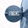 Clear Text Petrol Warning Label Decal