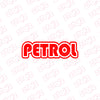 Minimal Design Petrol Use Sticker Label