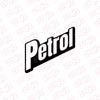 Clear Petrol Warning Label for Safety