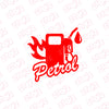 Long-Lasting Petrol Fuel Use Label Decal