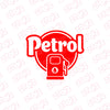 Bright Petrol Label for Vehicle Clarity