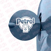 Bright Petrol Label for Vehicle Clarity