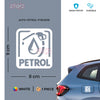 Clear Petrol Use Sticker for Vehicles